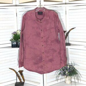 Pacsun Oversized Tie Dye Cotton Shirt Purple Pink Large